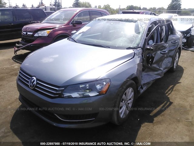 1VWAT7A35EC102524 - 2014 VOLKSWAGEN PASSAT S GRAY photo 3