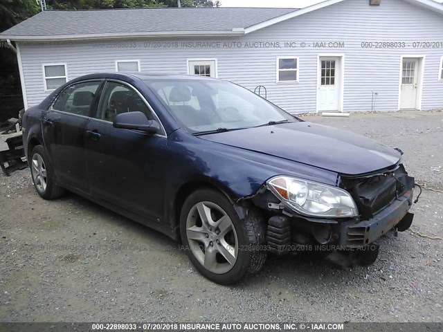 1G1ZG57B894183072 - 2009 CHEVROLET MALIBU LS BLUE photo 1