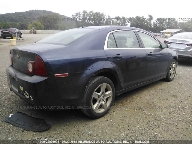 1G1ZG57B894183072 - 2009 CHEVROLET MALIBU LS BLUE photo 4