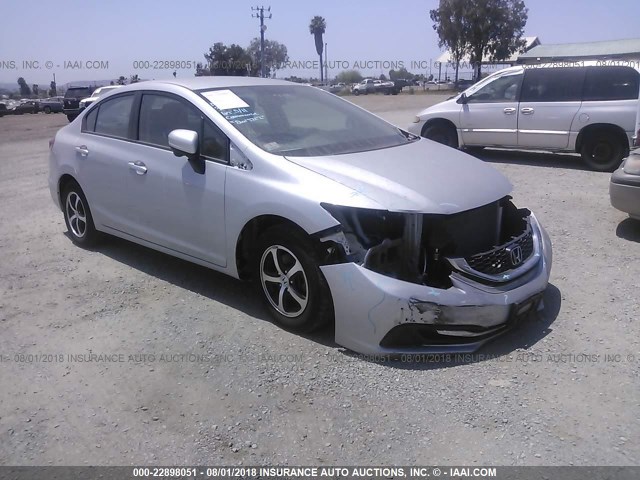 2HGFB2F75FH506014 - 2015 HONDA CIVIC SE SILVER photo 1