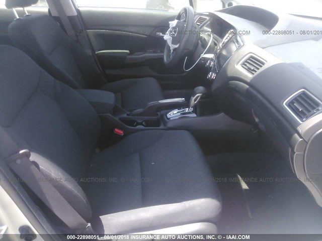 2HGFB2F75FH506014 - 2015 HONDA CIVIC SE SILVER photo 5