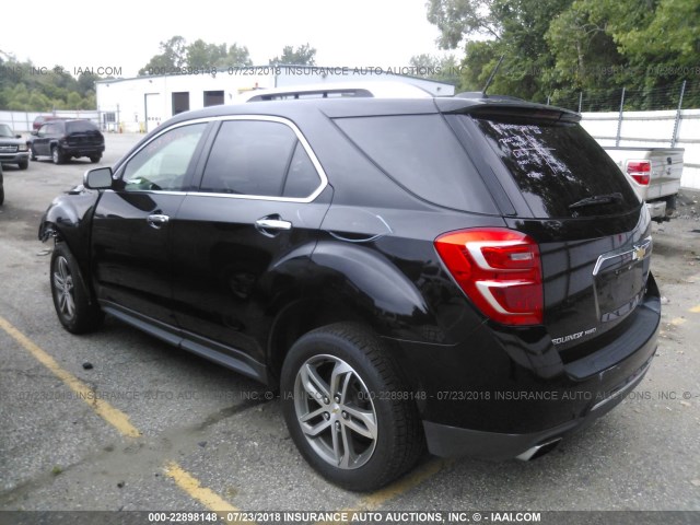 2GNFLGE35H6215025 - 2017 CHEVROLET EQUINOX PREMIER BLACK photo 3