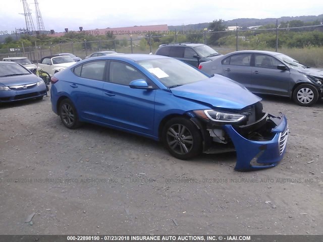 5NPD84LF7HH130860 - 2017 HYUNDAI ELANTRA SE/VALUE/LIMITED BLUE photo 1