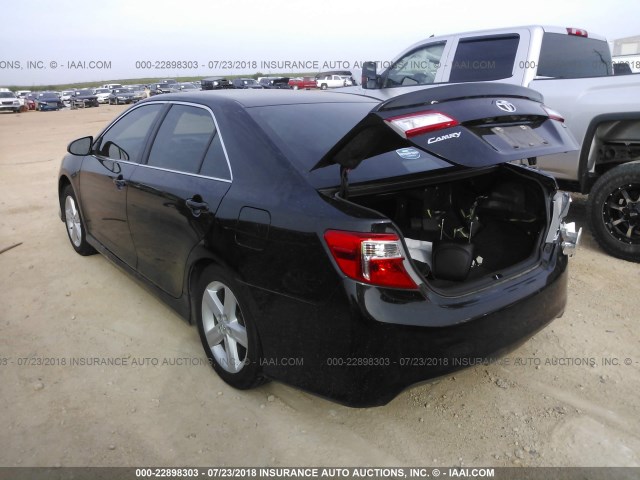 4T1BF1FK4EU320715 - 2014 TOYOTA CAMRY L/SE/LE/XLE 黑色 照片 3