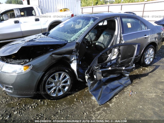 3LNHL2GC9AR607050 - 2010 LINCOLN MKZ GRAY photo 6