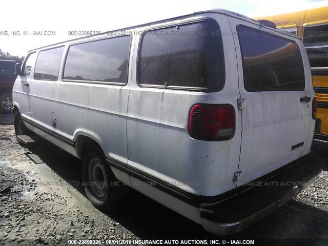 2B5WB35Z91K550061 - 2001 DODGE RAM WAGON B3500 WHITE photo 3