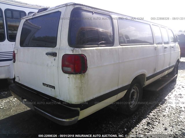 2B5WB35Z91K550061 - 2001 DODGE RAM WAGON B3500 WHITE photo 4