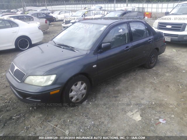 JA3AJ26E23U010508 - 2003 MITSUBISHI LANCER ES GRAY photo 2