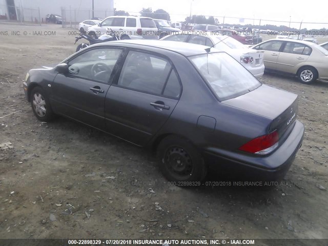 JA3AJ26E23U010508 - 2003 MITSUBISHI LANCER ES GRAY photo 3