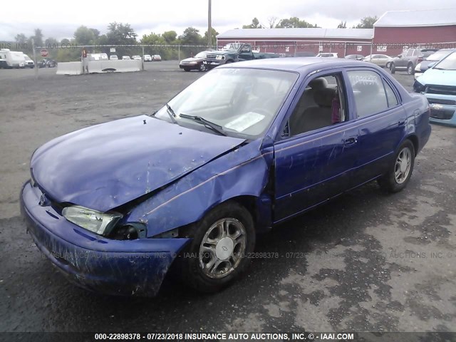 1Y1SK5280WZ412051 - 1998 CHEVROLET GEO PRIZM LSI BLUE photo 2