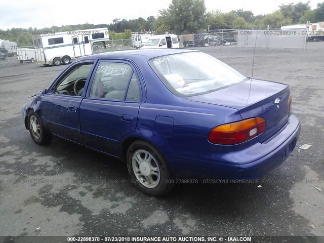 1Y1SK5280WZ412051 - 1998 CHEVROLET GEO PRIZM LSI BLUE photo 3