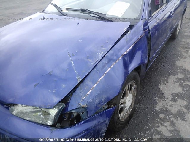 1Y1SK5280WZ412051 - 1998 CHEVROLET GEO PRIZM LSI BLUE photo 6