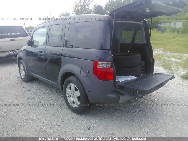 5J6YH27673L054250 - 2003 HONDA ELEMENT EX BLACK photo 3