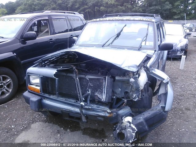 1J4FF68S4XL559331 - 1999 JEEP CHEROKEE SPORT/CLASSIC Light Blue photo 6