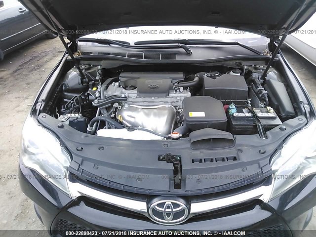 4T1BF1FKXGU129383 - 2016 TOYOTA CAMRY LE/XLE/SE/XSE BLACK photo 10