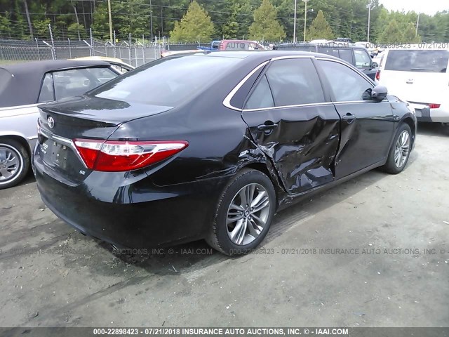 4T1BF1FKXGU129383 - 2016 TOYOTA CAMRY LE/XLE/SE/XSE BLACK photo 6