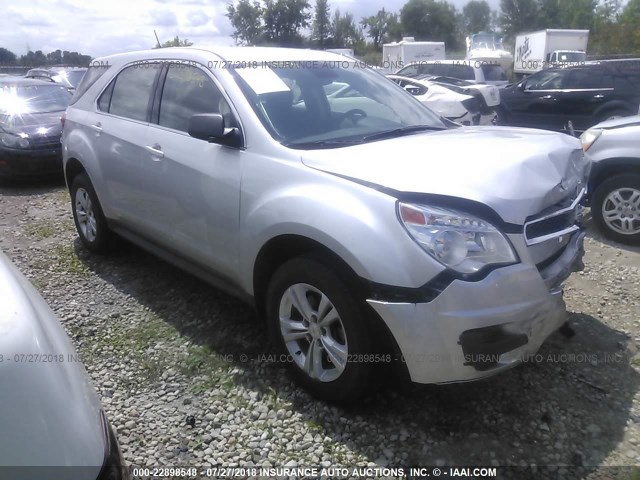 2GNALBEK3D1163020 - 2013 CHEVROLET EQUINOX LS SILVER photo 1