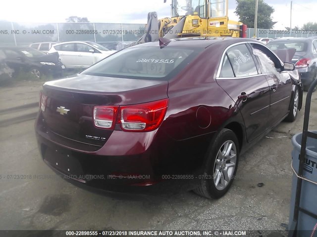 1G11C5SL8FF109322 - 2015 CHEVROLET MALIBU 1LT MAROON photo 4