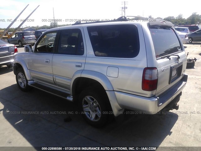 JT3HN87R5Y9037872 - 2000 TOYOTA 4RUNNER LIMITED SILVER photo 3
