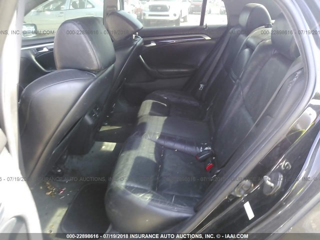 19UUA66255A072888 - 2005 ACURA TL BLACK photo 8