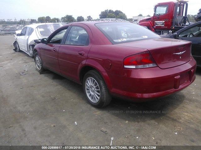 1C3EL46X85N573770 - 2005 CHRYSLER SEBRING BURGUNDY photo 3