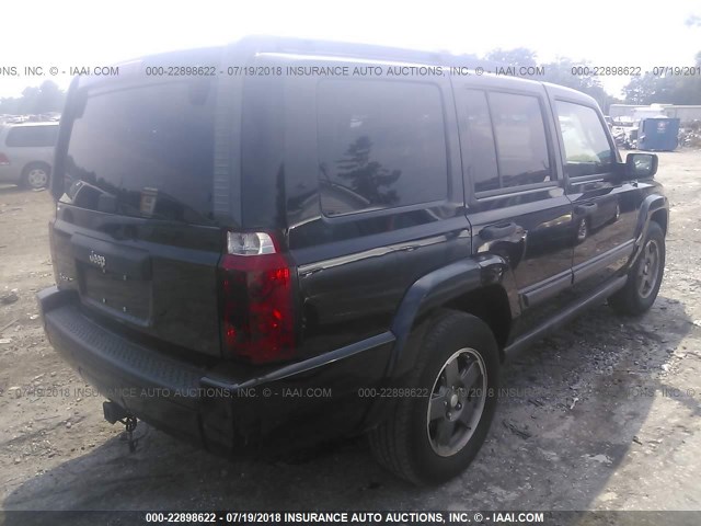 1J8HG48K36C195930 - 2006 JEEP COMMANDER BLACK photo 4