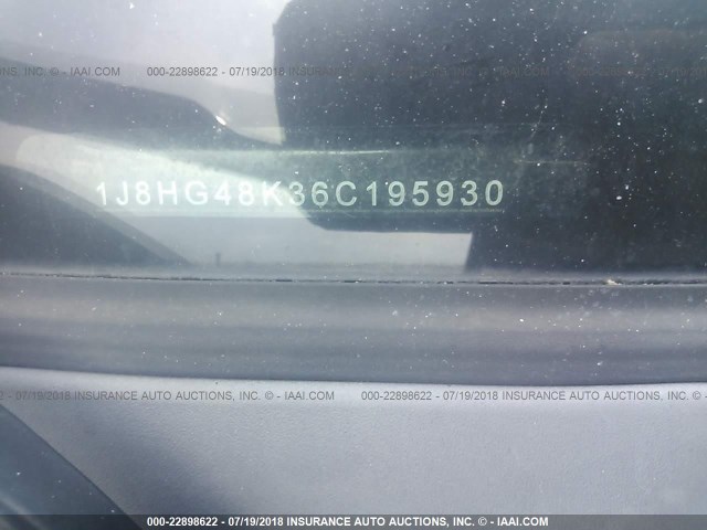 1J8HG48K36C195930 - 2006 JEEP COMMANDER BLACK photo 9