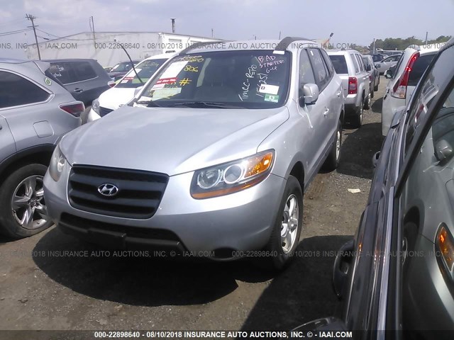 5NMSG73D38H156251 - 2008 HYUNDAI SANTA FE GLS SILVER photo 2