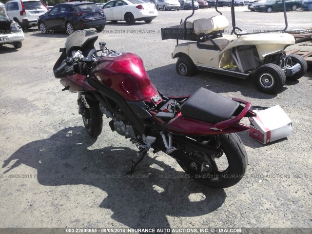 JS1VP53A172100605 - 2007 SUZUKI SV650 RED photo 3