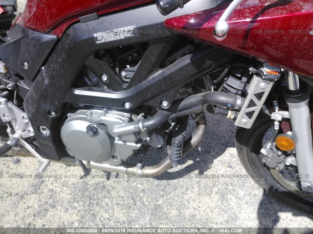 JS1VP53A172100605 - 2007 SUZUKI SV650 RED photo 8