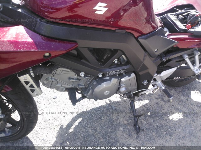 JS1VP53A172100605 - 2007 SUZUKI SV650 RED photo 9