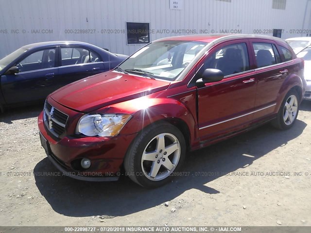 1B3HE78K67D254819 - 2007 DODGE CALIBER R/T RED photo 2