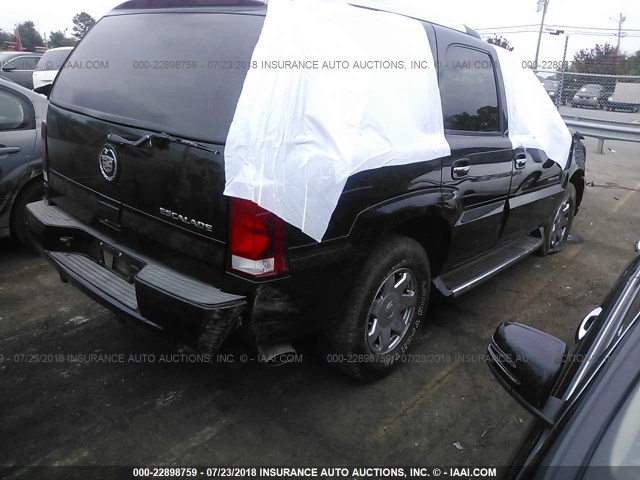 1GYEK63N84R251015 - 2004 CADILLAC ESCALADE LUXURY BLACK photo 4