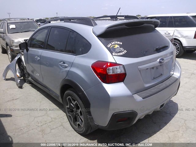 JF2GPAFC0FH299714 - 2015 SUBARU XV CROSSTREK 2.0 PREMIUM SILVER photo 3