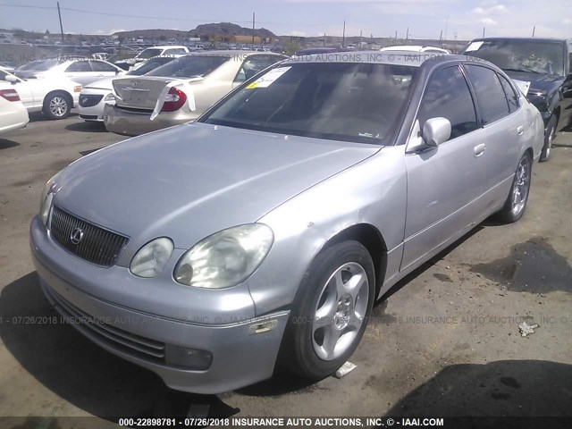 JT8BH68X4W0011760 - 1998 LEXUS GS 400 SILVER photo 2