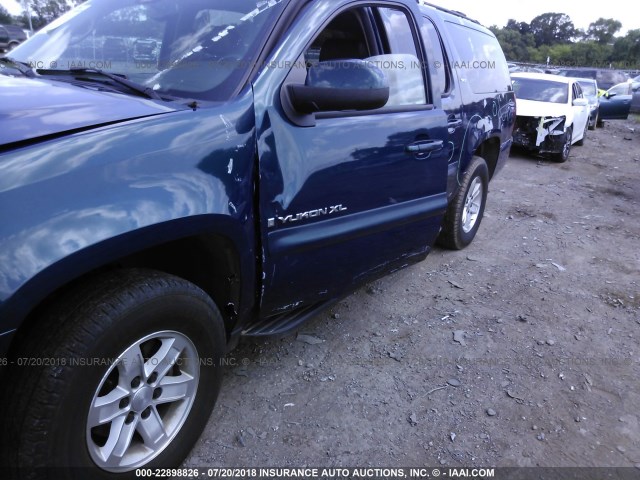 1GKFC16J57J200727 - 2007 GMC YUKON XL C1500 BLUE photo 6