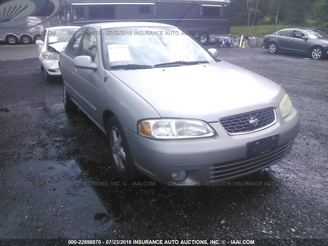 3N1CB51A22L553060 - 2002 NISSAN SENTRA GXE GRAY photo 1