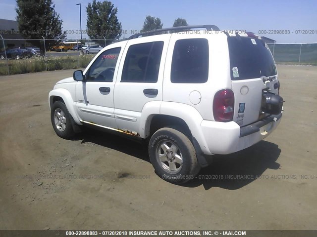 1J4GL58K92W292380 - 2002 JEEP LIBERTY LIMITED WHITE photo 3