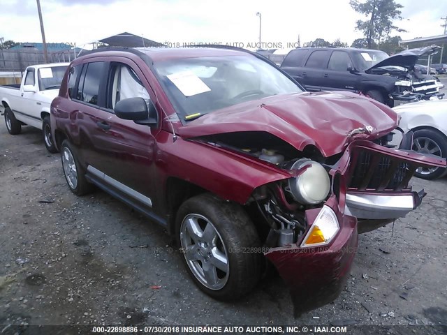 1J8FT57W47D116984 - 2007 JEEP COMPASS LIMITED RED photo 1