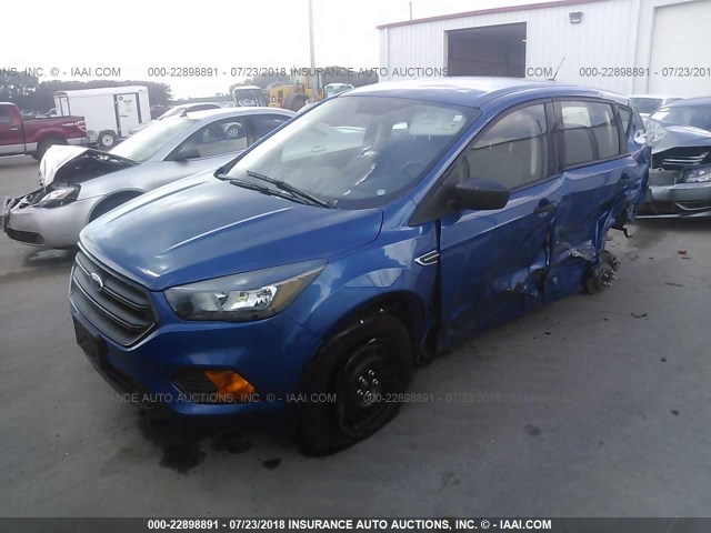 1FMCU0F77JUA64130 - 2018 FORD ESCAPE S BLUE photo 2