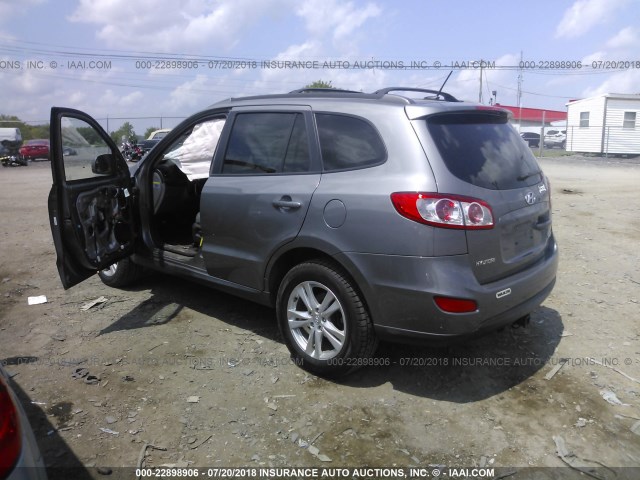 5NMSH4AG6AH365031 - 2010 HYUNDAI SANTA FE SE SILVER photo 3