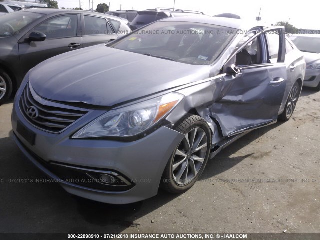 KMHFG4JG5FA446443 - 2015 HYUNDAI AZERA SILVER photo 2