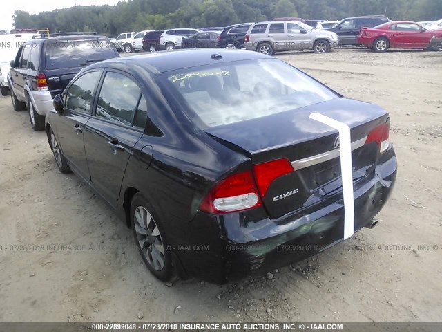 19XFA1F97AE019706 - 2010 HONDA CIVIC EXL 黑色 照片 3