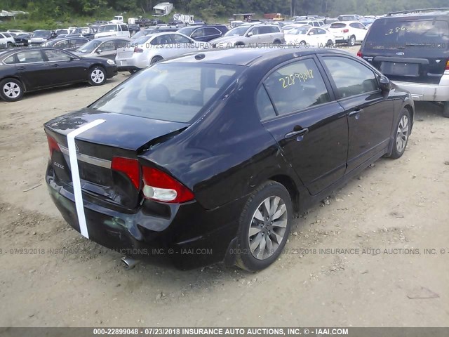 19XFA1F97AE019706 - 2010 HONDA CIVIC EXL 黑色 照片 4