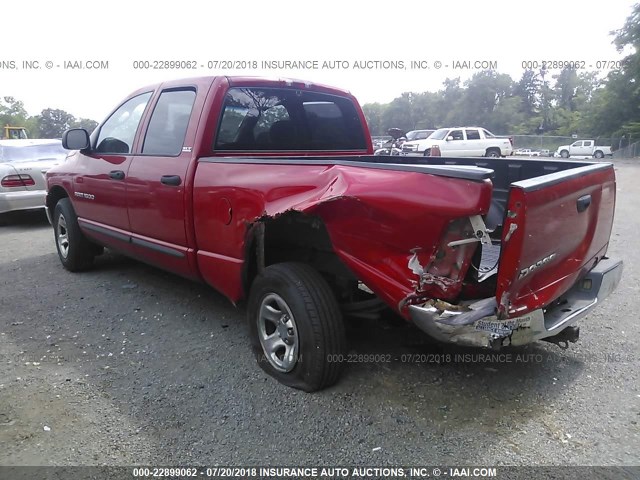 3D7HA18N52G131810 - 2002 DODGE RAM 1500 RED photo 3