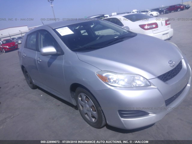 2T1KU40E09C054353 - 2009 TOYOTA COROLLA MATRIX  SILVER photo 1