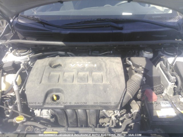 2T1KU40E09C054353 - 2009 TOYOTA COROLLA MATRIX  SILVER photo 10