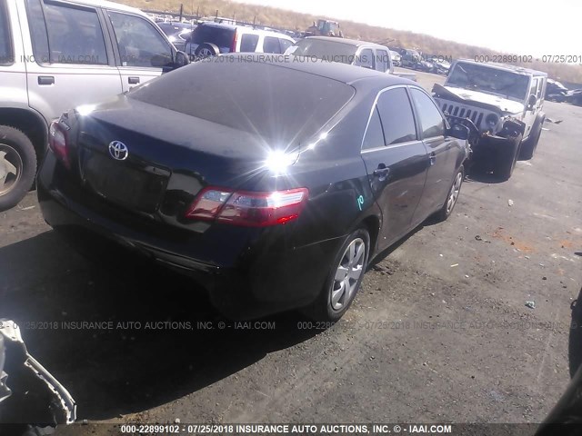 4T4BE46K39R070447 - 2009 TOYOTA CAMRY SE/LE/XLE BLACK photo 4