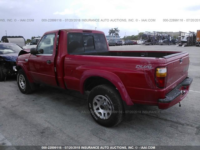 4F4YR12U41TM22634 - 2001 MAZDA B3000 RED photo 3