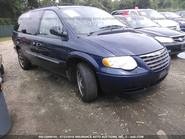 2C4GP54L05R538545 - 2005 CHRYSLER TOWN & COUNTRY TOURING BLUE photo 1